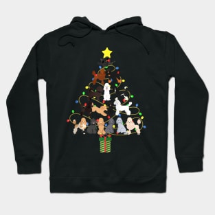 Poodle Christmas Tree Dog Lovers Happy Xmas Holiday Hoodie